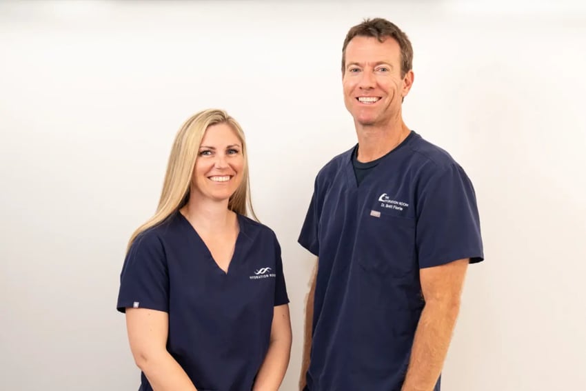 Dr. Florie and Hydration Room Nurse
