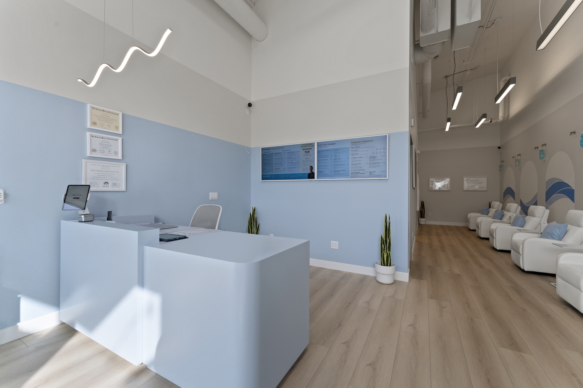 Interior of Hydration Room Berkeley